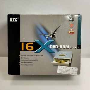 BTC 16X DVD-ROM Drive Open Box  Pre-owned